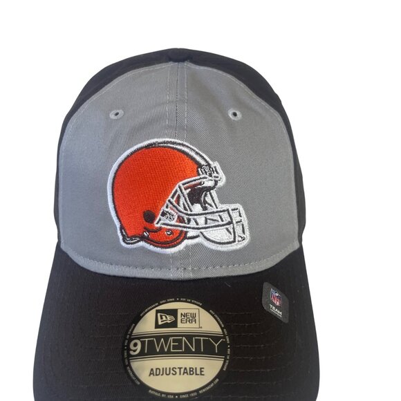 Cleveland Browns Adjustable Baseball Hat Cap Gray Brown New NFL New Era OS - Picture 3 of 11